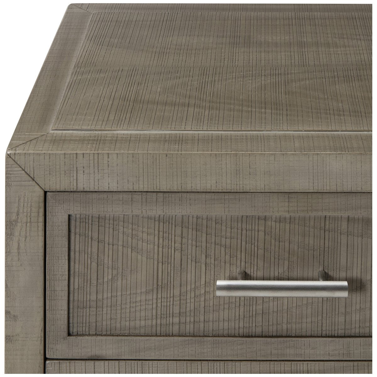 Sonder Living Raffles 4-Drawer Chest - Grey and Pewter