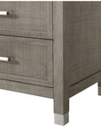 Sonder Living Raffles 4-Drawer Chest - Grey and Pewter