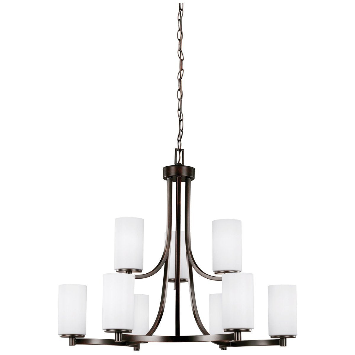 Sea Gull Lighting Hettinger Transitional Nine Light Chandelier