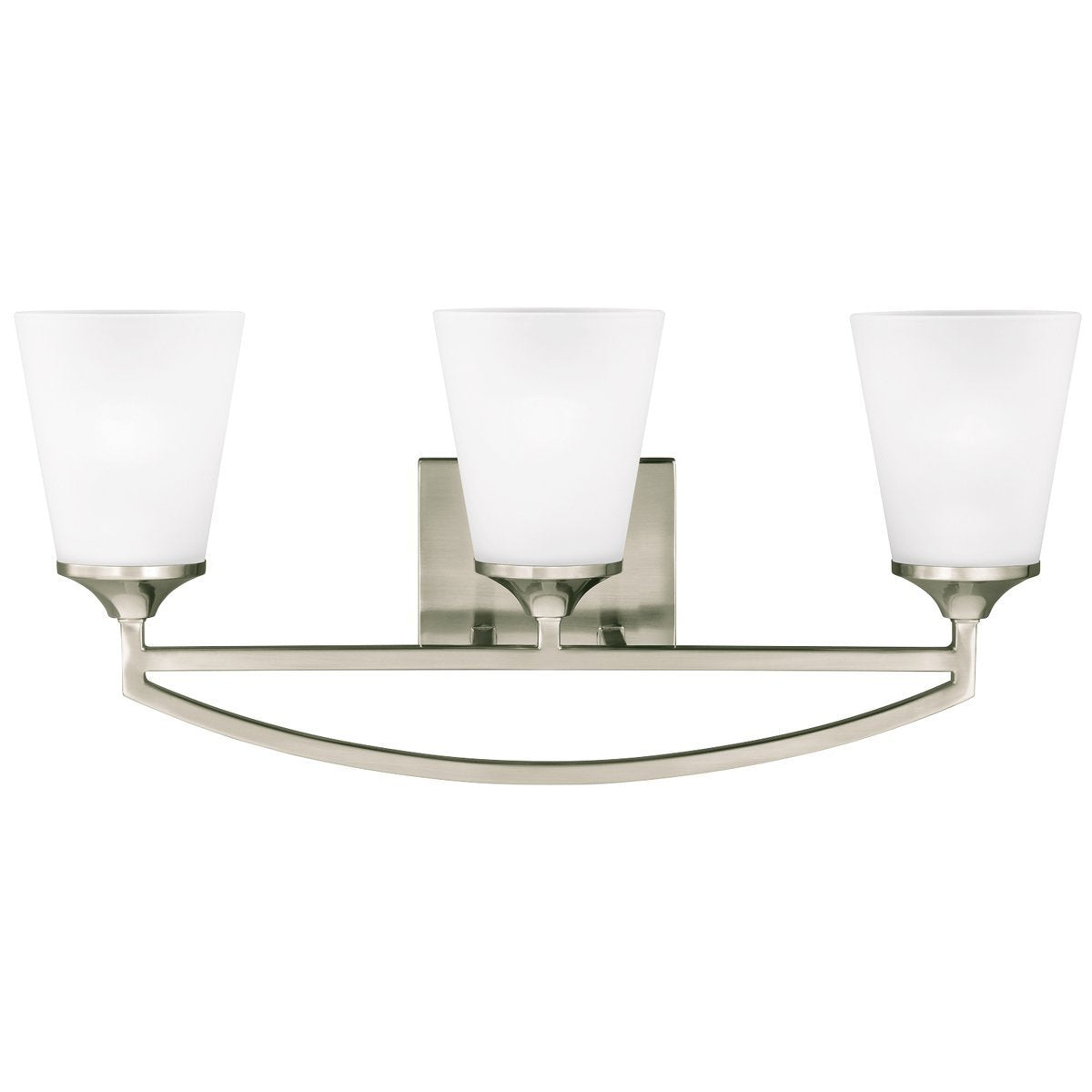 Sea Gull Lighting Hanford Transitional Three Light Wall Bath Sconce