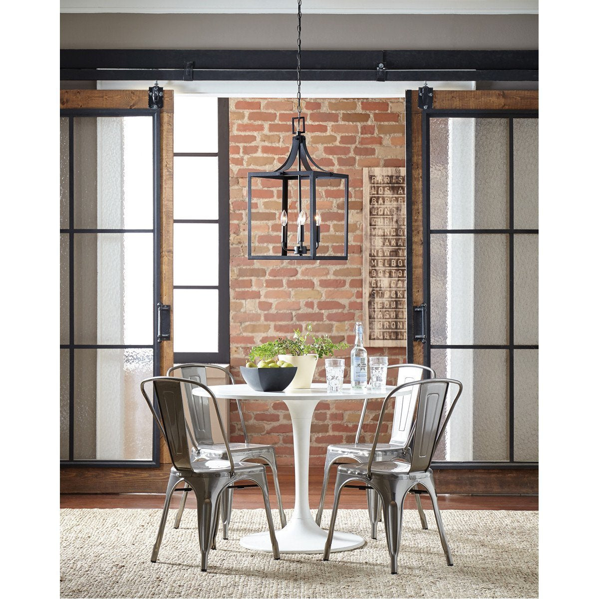 Sea Gull Lighting Labette Small Three Light Hall Foyer Pendant