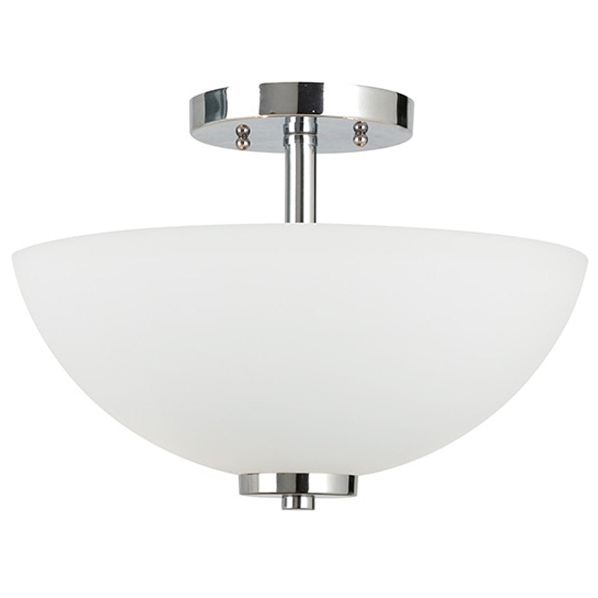 Sea Gull Lighting Contemporary Steel 2-Light Semi-Flush Pendant