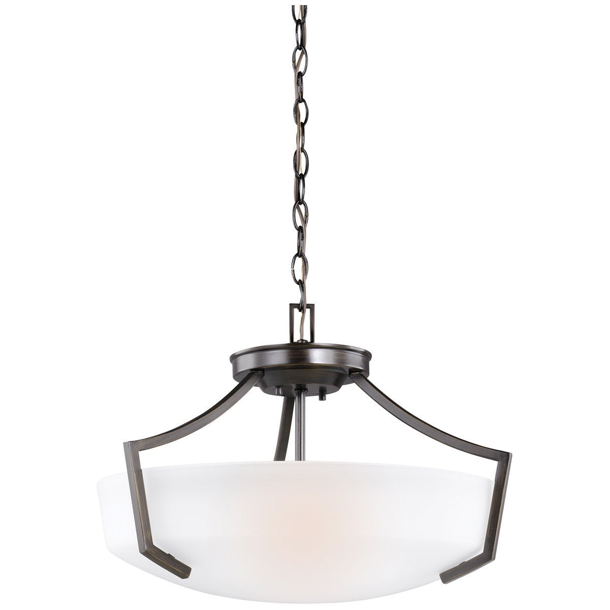 Sea Gull Lighting Transitional 3-Light Ceiling Convertible Pendant