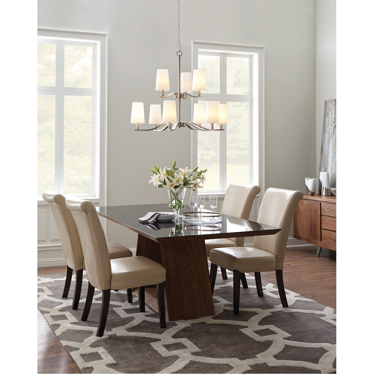 Sea Gull Lighting Nance 2-Light Semi-Flush Convertible Pendant