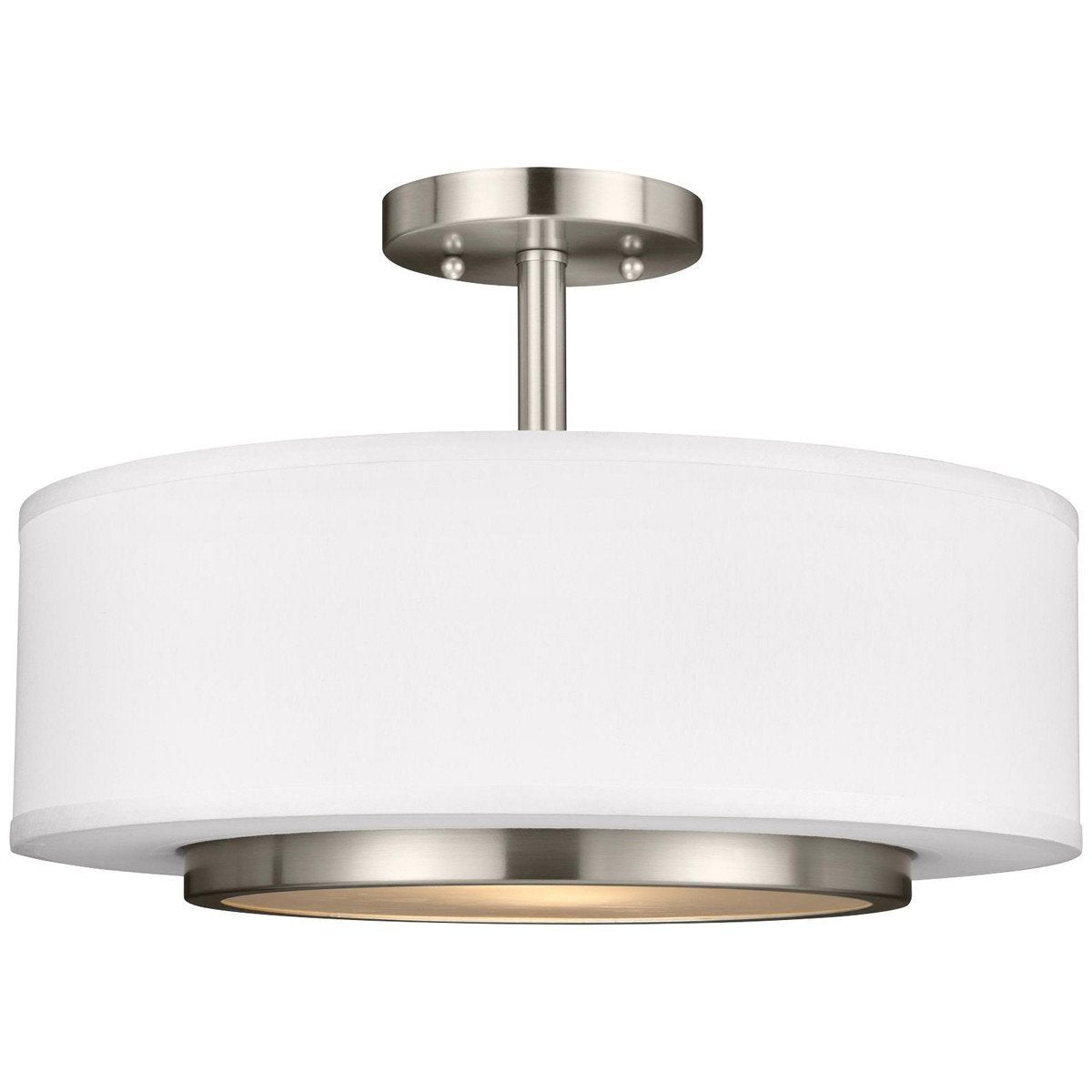 Sea Gull Lighting Nance 2-Light Semi-Flush Convertible Pendant