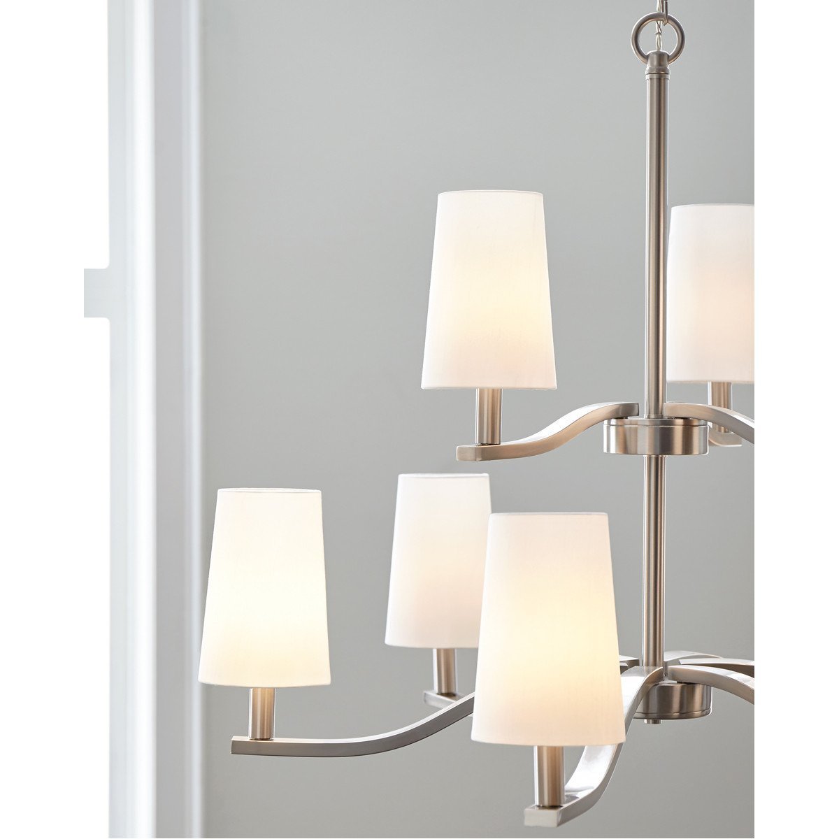 Sea Gull Lighting Nance 2-Light Semi-Flush Convertible Pendant