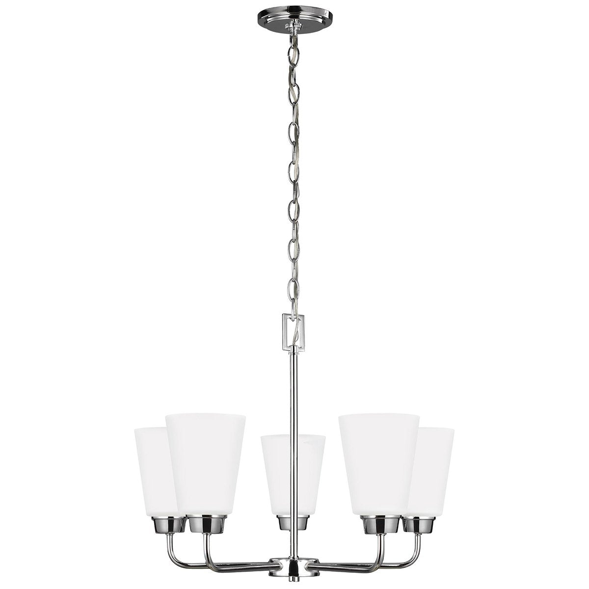 Sea Gull Lighting Kerrville Chrome 5-Light Chandelier