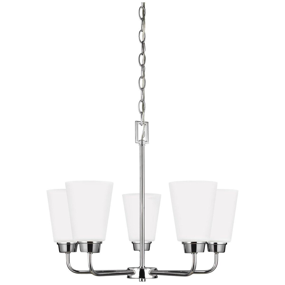 Sea Gull Lighting Kerrville Chrome 5-Light Chandelier