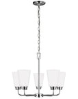 Sea Gull Lighting Kerrville Chrome 5-Light Chandelier