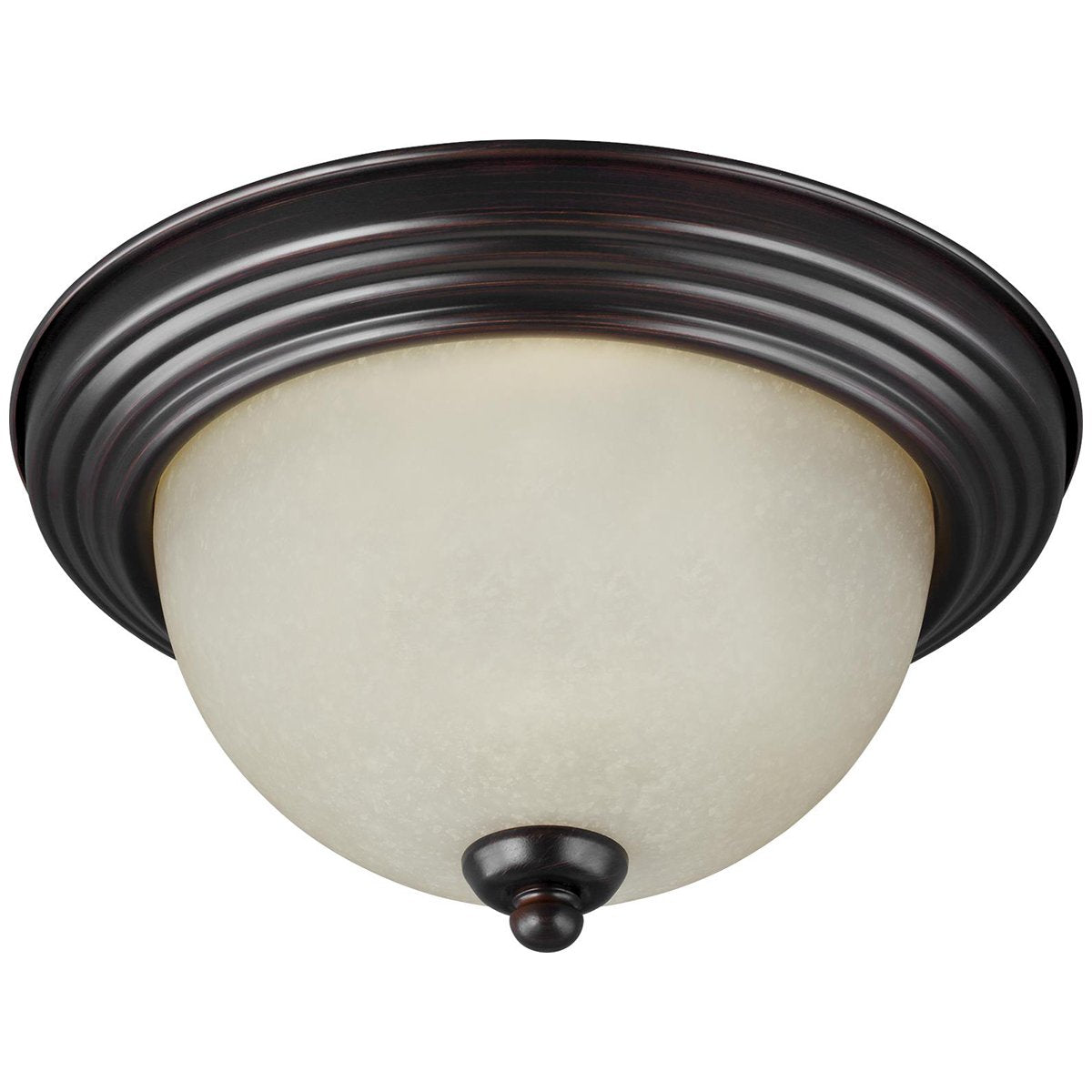 Sea Gull Lighting 3-Light Burnt Sienna Ceiling Flush Mount