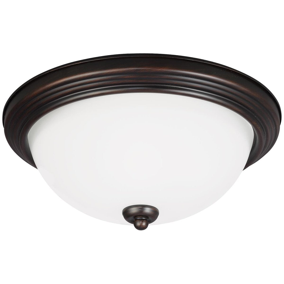 Sea Gull Lighting 3-Light Ceiling Flush Mount - Burnt Sienna