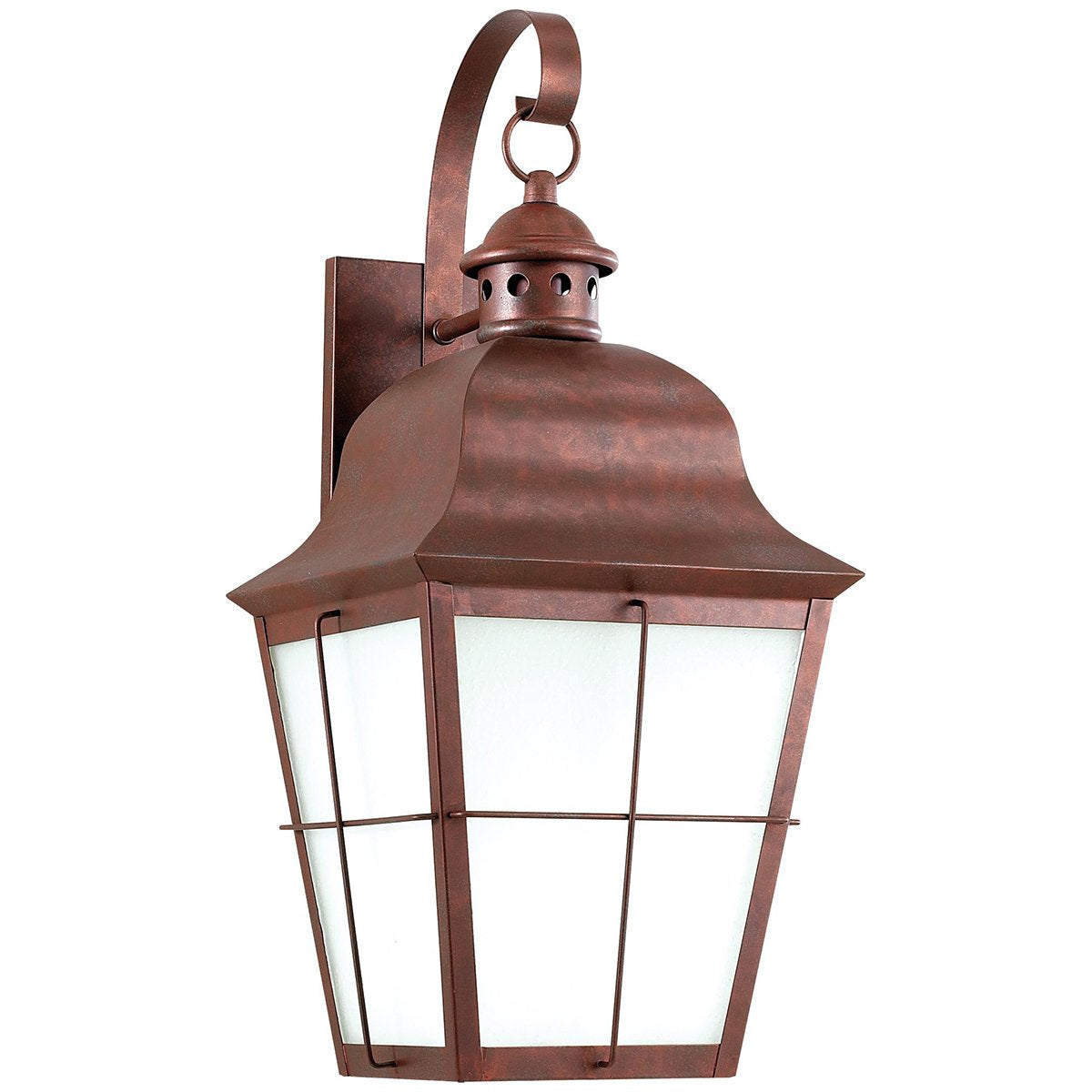 Sea Gull Lighting Chatham 1-Light Outdoor Wall Lantern - Copper