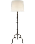 Visual Comfort Madeleine Floor Lamp with Linen Shade