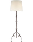 Visual Comfort Madeleine Floor Lamp with Linen Shade