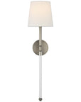 Visual Comfort Camille Large Tail Sconce with Linen Shade