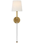 Visual Comfort Camille Large Tail Sconce with Linen Shade