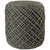 Jaipur Skandi Lykke Solid Gray Black SKA05 Pouf