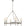 Visual Comfort Classic Ring Chandelier with Linen Shades