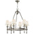 Visual Comfort Classic Mini Ring Chandelier with Linen Shades