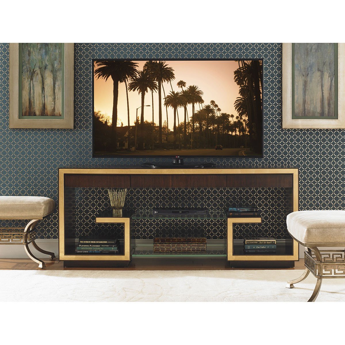 Sligh Bel Aire Dark Brown Rodeo Media Console