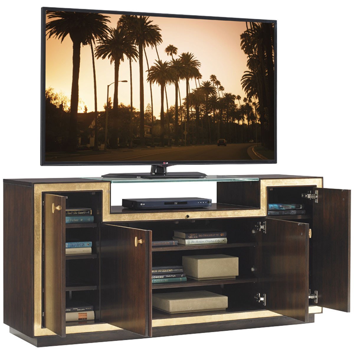 Sligh Bel Aire Dark Brown Palisades Media Console