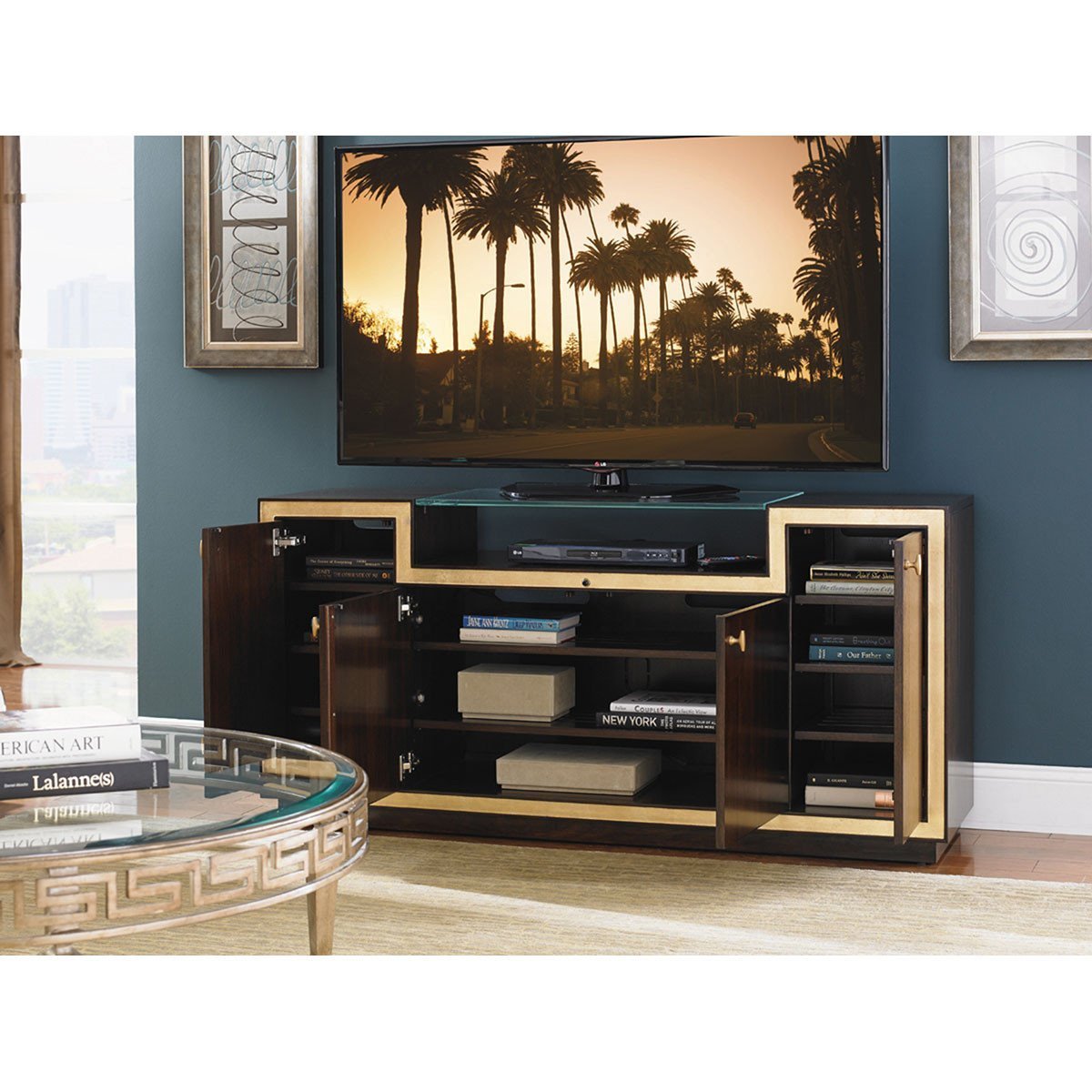 Sligh Bel Aire Dark Brown Palisades Media Console