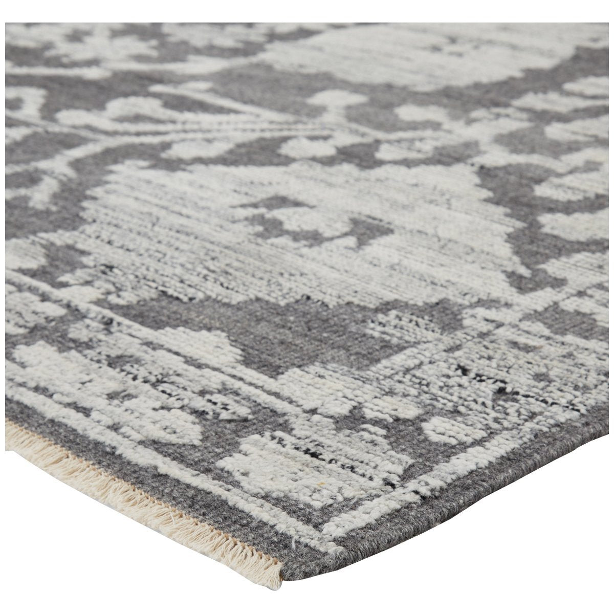 Jaipur Sonnette Riona Floral Medallion Gray White SNN01 Rug