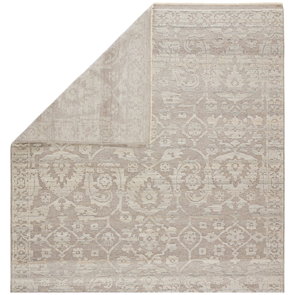 Jaipur Sonnette Ayres Floral Damask Taupe Gray SNN03 Rug