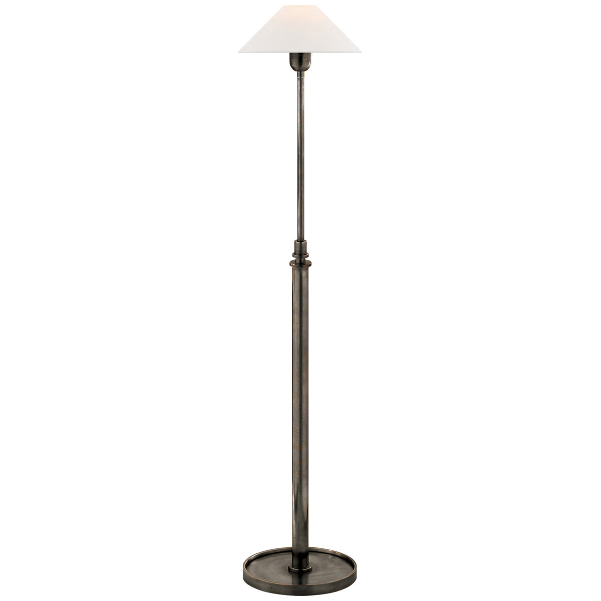 Visual Comfort Hargett Floor Lamp with Linen Shade