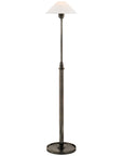 Visual Comfort Hargett Floor Lamp with Linen Shade