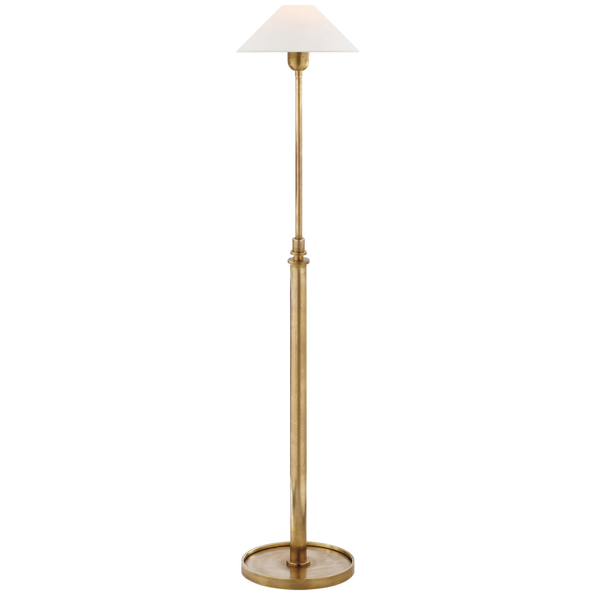 Visual Comfort Hargett Floor Lamp with Linen Shade