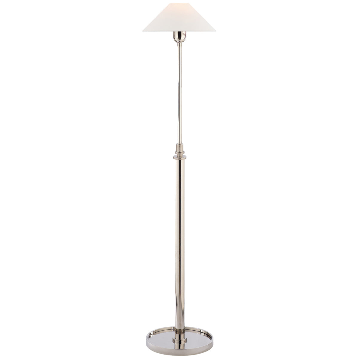 Visual Comfort Hargett Floor Lamp with Linen Shade