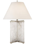 Visual Comfort Cameron Quartz Table Lamp with Linen Shade