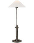 Visual Comfort Hargett Buffet Lamp with Linen Shade