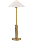 Visual Comfort Hargett Buffet Lamp with Linen Shade