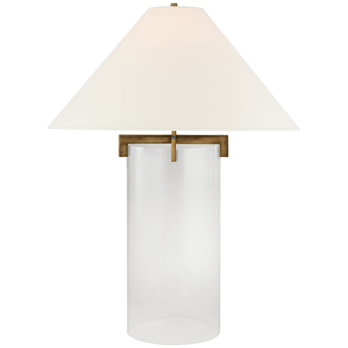 Visual Comfort Brooks Table Lamp with Linen Shade