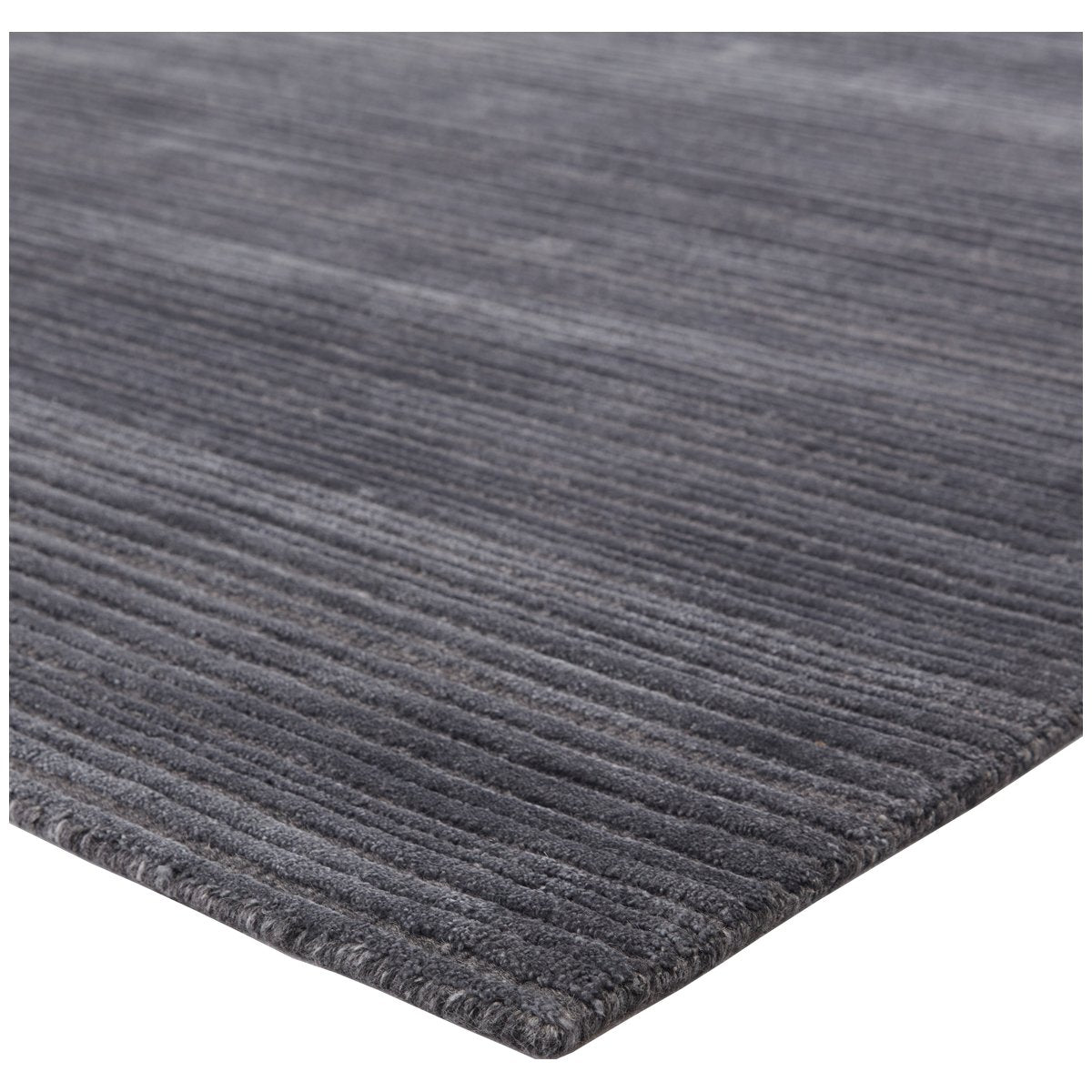 Jaipur Second Sunset Gradient Solid Stripes Dark Blue Gray SST05 Rug