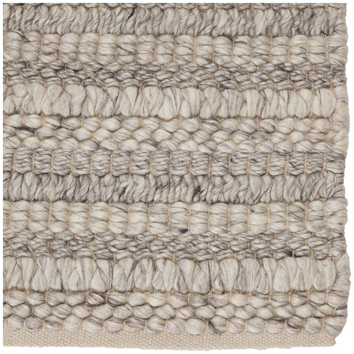 Jaipur Star Gaze Nebula Solid Stripes Gray Cream STG01 Rug