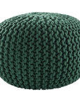 Jaipur Spectrum Textured Solid Green STP07 Round Pouf