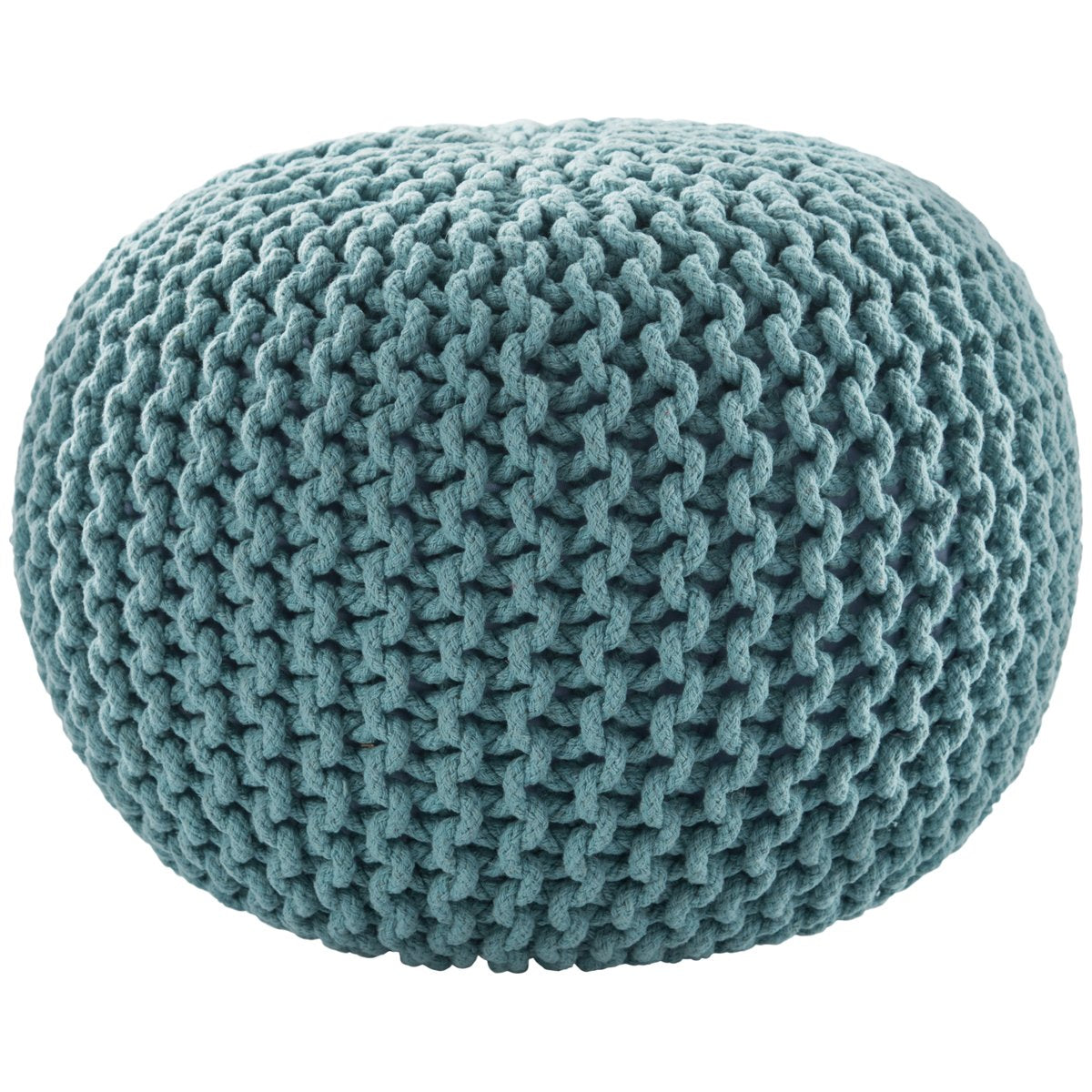 Jaipur Spectrum Textured Solid Aqua STP10 Round Pouf