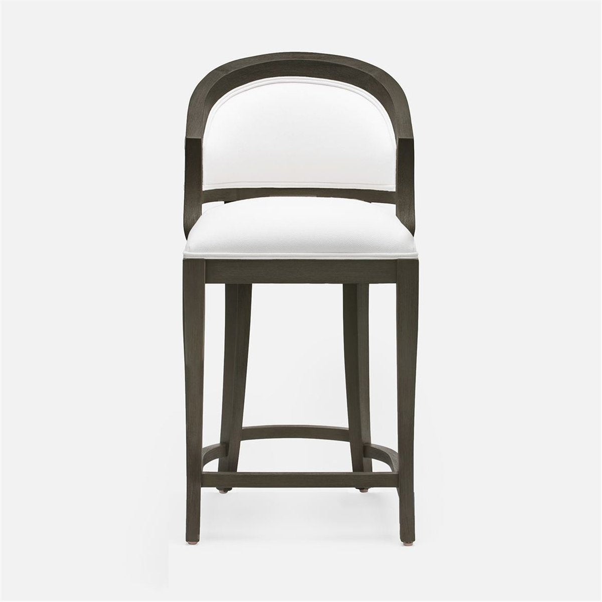 Made Goods Sylvie Curved Back Counter Stool in Alsek Fabric