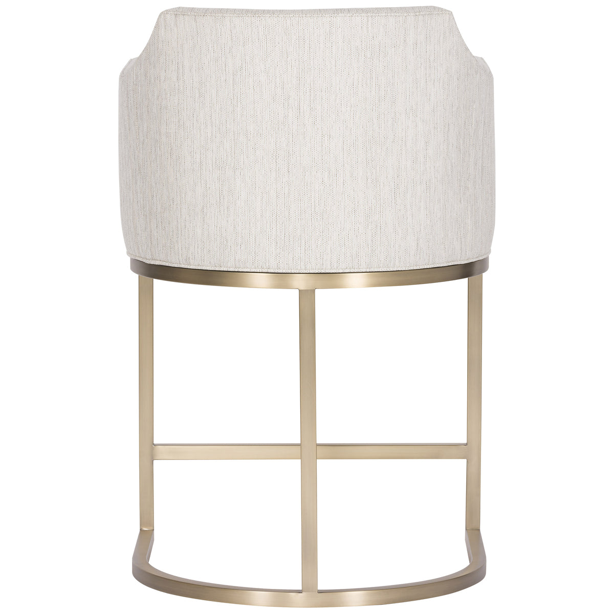 Vanguard Furniture Stocked Counterstool with Satin Brass Barrel Base