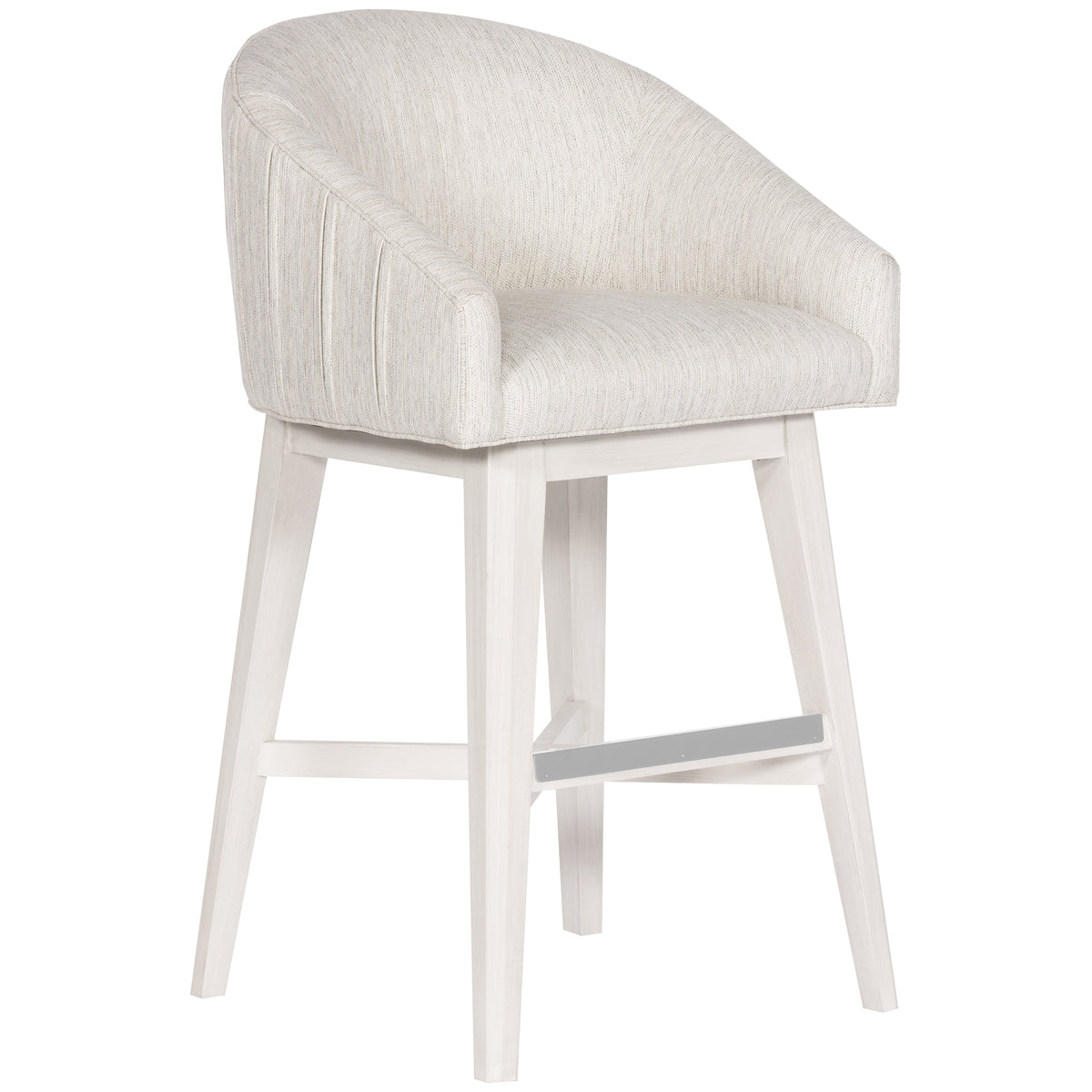 Vanguard Furniture Stocked Dining Barstool with Wood Retro Swivel Base