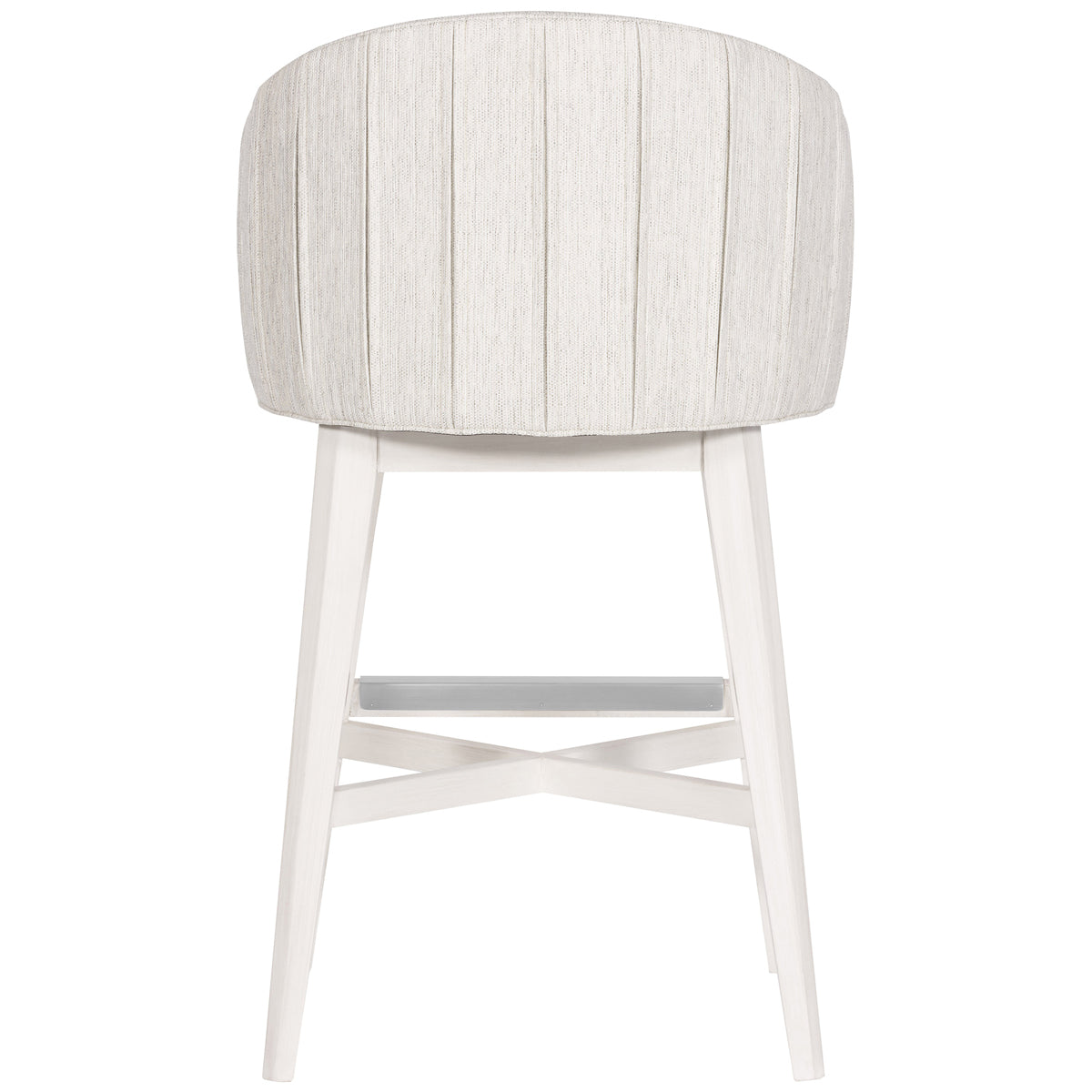 Vanguard Furniture Stocked Dining Barstool with Wood Retro Swivel Base