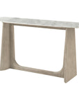 Theodore Alexander Repose Wooden Console Table Marble Top