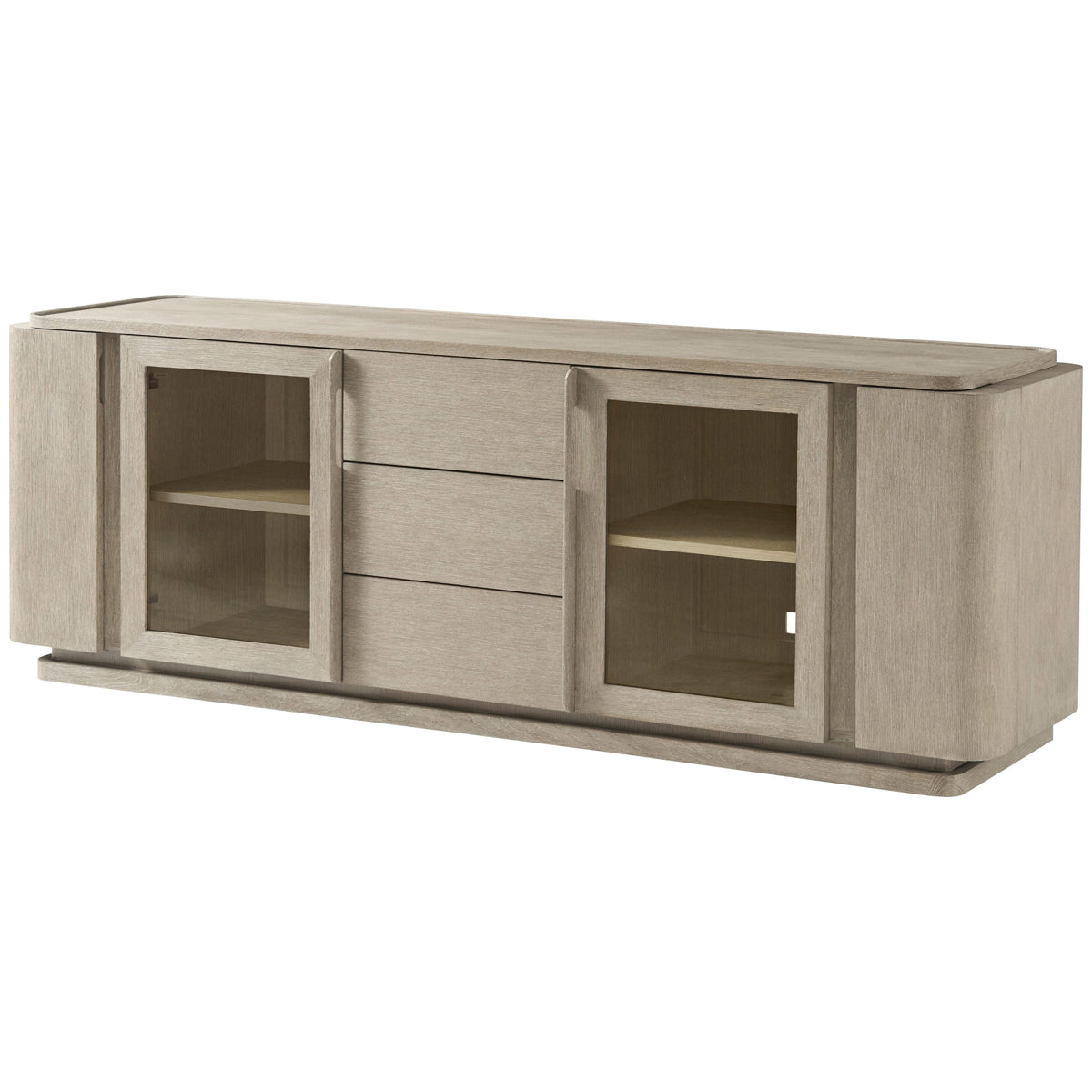 Theodore Alexander Repose Glass Door Media Console