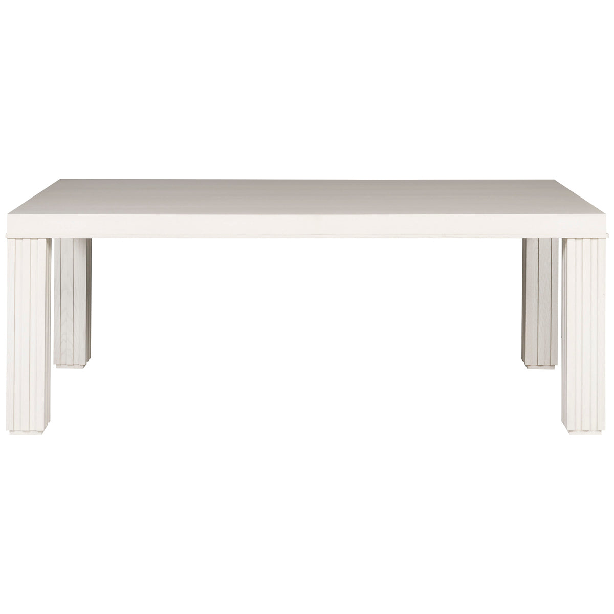 Vanguard Furniture Fluted Dining Table with Fluted Leg