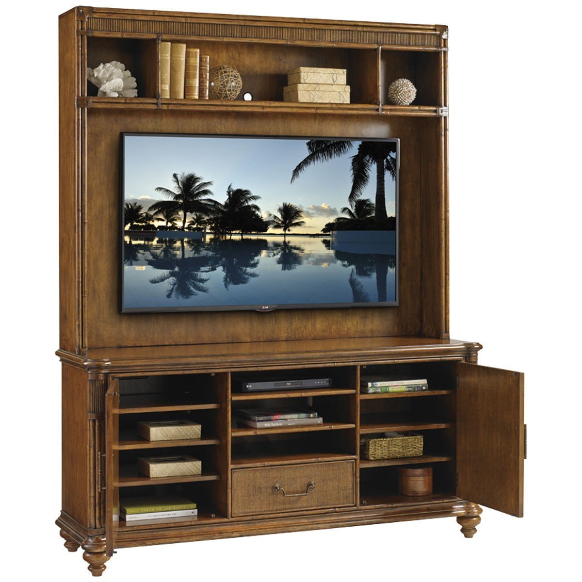 Tommy Bahama Bali Hai Medium Brown Pelican Cay Entertainment Deck