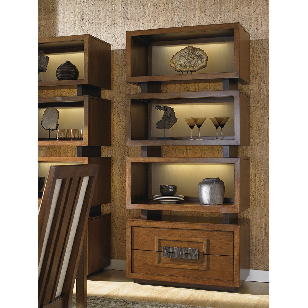 Tommy Bahama Island Fusion Tonga Tiered Bookcase