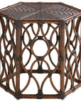 Tommy Bahama Royal Kahala Black Sands Hexagonal Cocktail Table